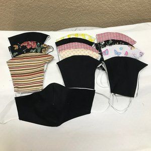 13 for $50 Face Masks lot 100% cotton homemade new